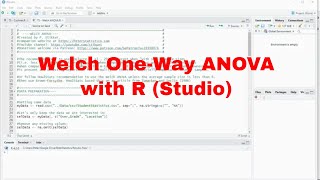 R - Welch One-Way ANOVA