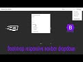 How to make a responsive navbar dropdown with bootstrap? | without css and javascript