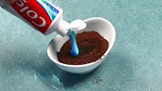 Add toothpaste to coffee, and you'll thank me forever!