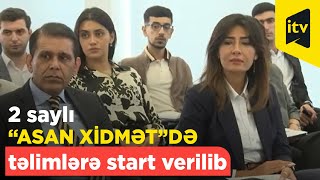 2 saylı Gəncə “ASAN xidmət” mərkəzində təlim proqramına start verilib