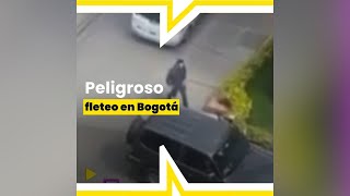 Peligroso intento de fleteo puso en riesgo la vida de transeúntes en Bogotá