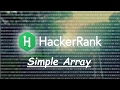 Hacker Rank Simple Array Sum