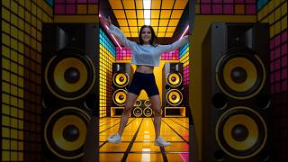 Talented girl rocks the disco with her shuffle dance skills