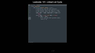 Leetcode 141. Linked List Cycle in Python | Python Leetcode | Python Coding Tutorial | Python ASMR