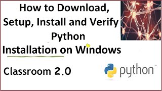 How to Install Python on Windows OS | Download, Setup, Install and Verify Python🐍💻 #pythonbeginners🐍