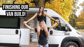 VAN LIFE BUILD: Finishing our TINY HOME on Wheels!! (Ep.5)