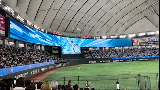 超大迫力！埼玉西武ライオンズ、東京ドーム開催試合のスタメン発表が超カッコよく演出された瞬間　2023/4/18 【西武vsソフトバンク】