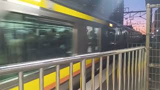 JR東日本E233系8000番台の入線動画（JR南武線・武蔵小杉駅）