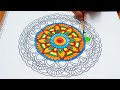 Beautiful Mandala | Watercolour | Colourful Painting | Art Therapy | For Beginners | Lax's Lifestyle