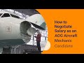 How to Negotiate Salary as an AOG Aircraft Mechanic Candidate