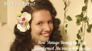 I Got a Vintage Perm! || How Vintage Beauty by Noel Made Me Feel Like a 40s Starlet💛💚✨