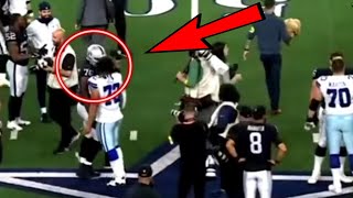 Cowboys DT Trysten Hill sucker Punches John Simpson after being Shut Down all game