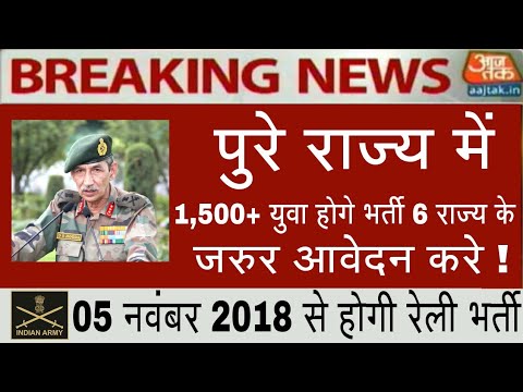 Indian Army Open Rally Bharti 2018 Indian Army Open Rally Bharti 2018