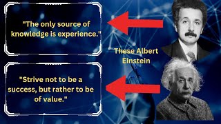 These Albert Einstein Quotes Are Life Changing!| Einstein Quotes you should know before you Get Old!