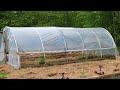 DIY Metal Hoop House Build │ Simple High Tunnel Greenhouse