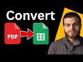 How To Convert PDF To Google Sheets | Step-by-Step Tutorial (2025)