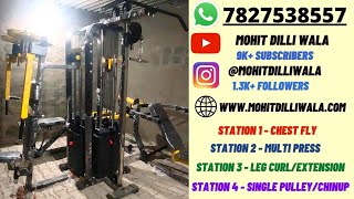 Gym Machines/Commercial Gym setup, Pulley System, Power Racks, Multi Station Gym Equipment