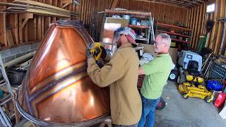 Wiggly Bridge Distillery 750 gallon Copper Pot Still Build