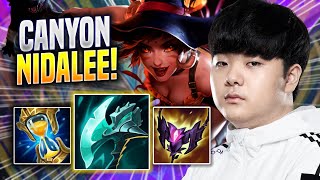 CANYON LITERALLY GOD MODE WITH NIDALEE! - DK Canyon Plays Nidalee JUNGLE vs Maokai! | Season 2023