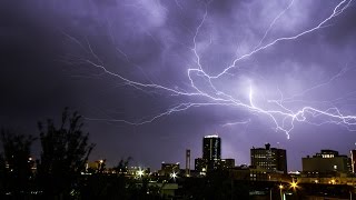 Downtown Fort Worth, TX - May 26th 2015 - Lightning Storm Timelapse