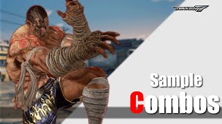 鉄拳7 サンプルコンボ  ファーカムラム tekken7 Fahkumram Sample Combos