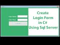 How to Create  a Login Form With SQL Server in C# Form