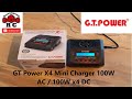 Unboxing and Review of the GT Power X4 Mini Charger 100W AC / 100W x4 DC