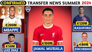LATEST CONFIRMED TRANSFER NEWS SUMMER 2024, JAMAL MUSIALA TO LIVERPOOL & MBAPPE TO R. MADRID ✅