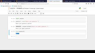 Mask a password when taking USER INPUT in Python