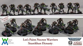 Let's Paint Necron Warriors - Szarekhan Dynasty #thearmypainter #warhammer40kpainting