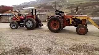 زور آزمایی بین تراکتور رومانی جفت و فرگوسن هشتصد جفmassey ferguson 4wd vs tractor universal utb 651