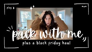 pack with me for NYC plus a Black Friday haul | Katie LeBlanc