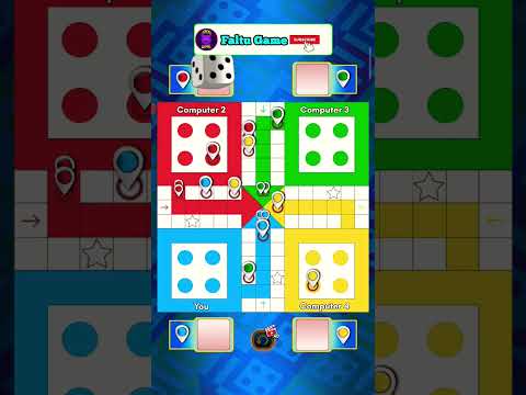 Juego de ludo en 4 jugadores juego de ludo king en cuatro jugadores juego de ludo king 3 jugadores#shorts