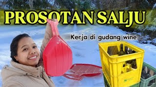 MAIN PROSOTAN SALJU DI DEPAN RUMAH SIANG INI  ||  KERJA DI GUDANG WINE LAGI