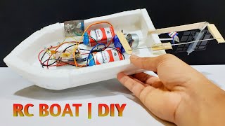 How To Make mini RC Boat, How To Make mini RC Boat Twin 180 Motor.How to make boat MINI ENGINEER.