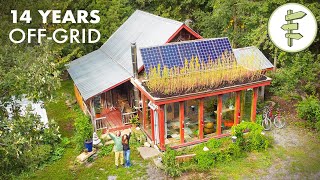 14 Years Living Off-Grid in a Self-Built Cabin & Farming Tons of Food on the Land