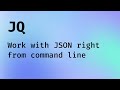 Use JQ to play with JSON on command line