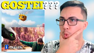 VAI SER BOM??? React Trailer de Um Filme Minecraft e Como Treinar o Seu Dragão