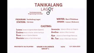 TANIKALANG LAGOT GRADE 8 - DILIGENCE GROUP 1 ( VICTORIAS CITY FARM SCHOOL )