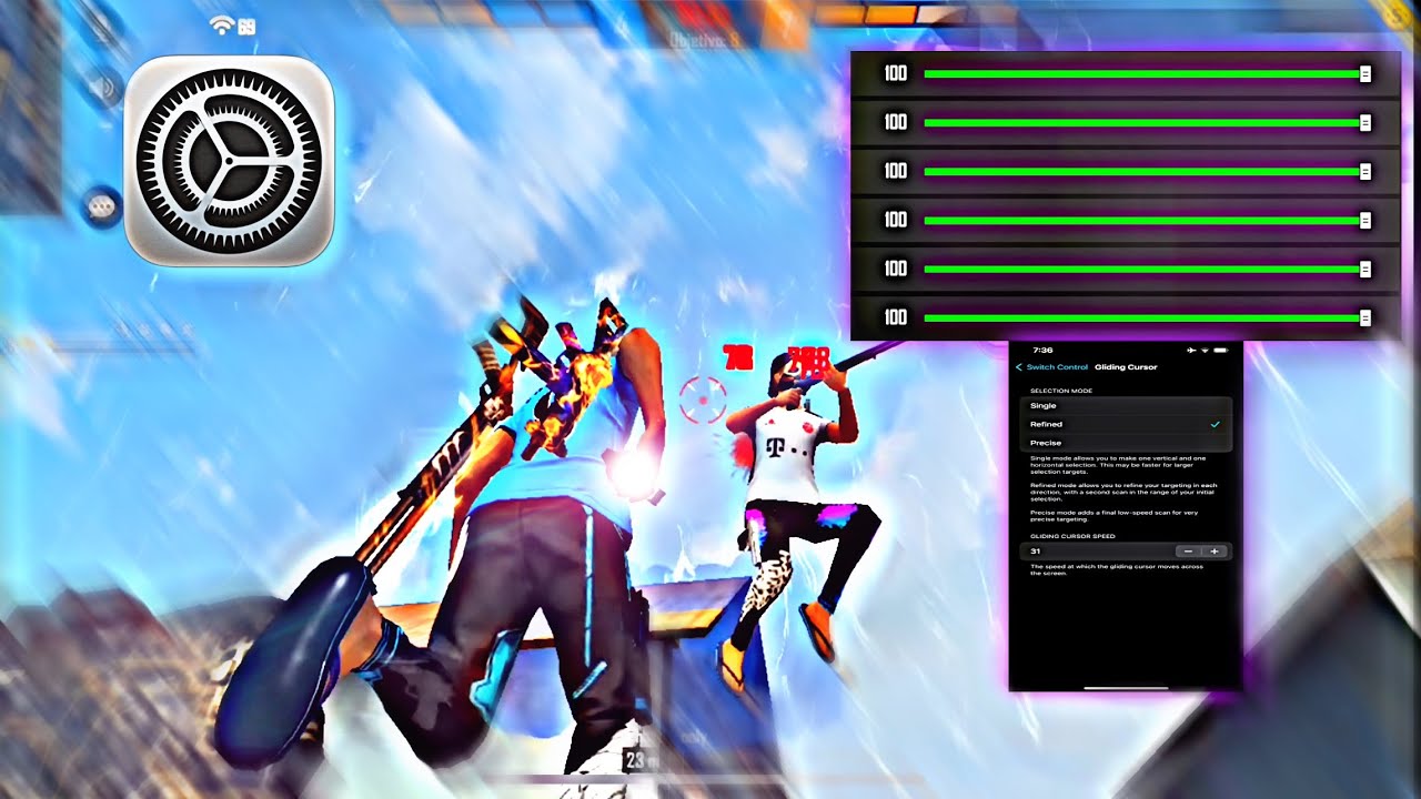 Perfect Aimlock рџ ѕрџ і Settings вљ пёџ Hud Sensi Dpi Iphone 8 Plus рџ