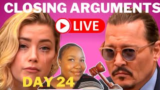 LAW STUDENT REACTS LIVE|Closing Arguments|Johnny Depp v Amber Heard Trial Day 24