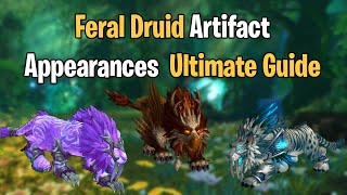 Feral Druid Artifact Appearances | Legion Druid Cat Forms | Fangs of Ashamane Artifact Appearances