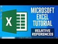 Microsoft Excel Tutorial - Relative References in Excel