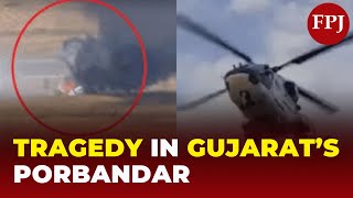 Indian Coast Guard Helicopter Crashes in Gujarat's Porbandar, Leaves 3 Crew Members Dead