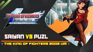 KOF 2002 UM [TW]Saiyan vs Puzl FT10 - Luta pesada!