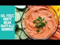 Oil Free Buffalo Cannellini Bean Hummus (Easy Vegan Recipe)