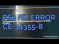 PS4 | FIX ERROR CE-34335-8 GAK BISA BOOTING MASUK SYSTEM