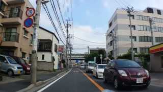 市川駅北口～一里塚（車載動画）市川橋、JAPAN