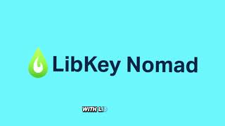 How to install Libkey Nomad