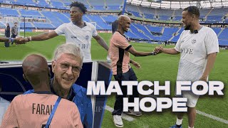 I went to the MATCH FOR HOPE with Wenger, iShowSpeed, Chunkz and more!